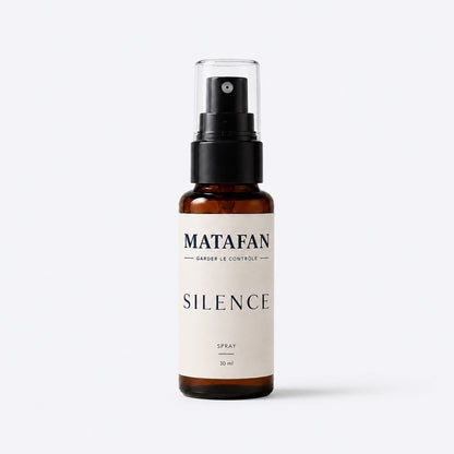 SILENCE · SPRAY ANTI-SUCRE · MÉNOPAUSE